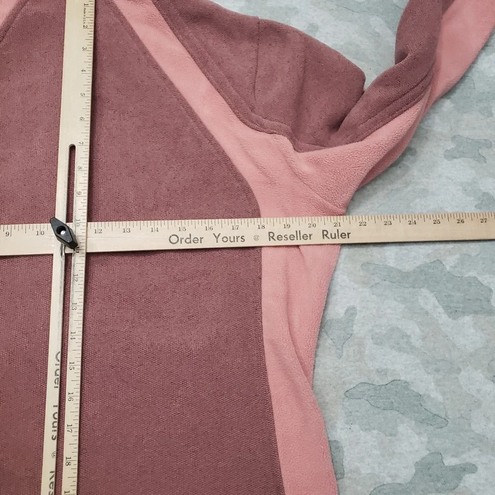 Woolrich Sweatshirt Womens Medium Pink Fleece Full Zip Outdoors‎ Hiking